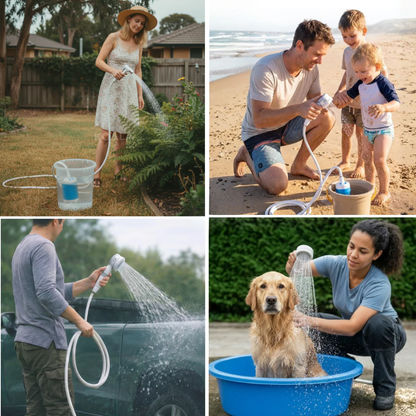 AquaGo™ Douchen, sproeien, wassen zonder kraan