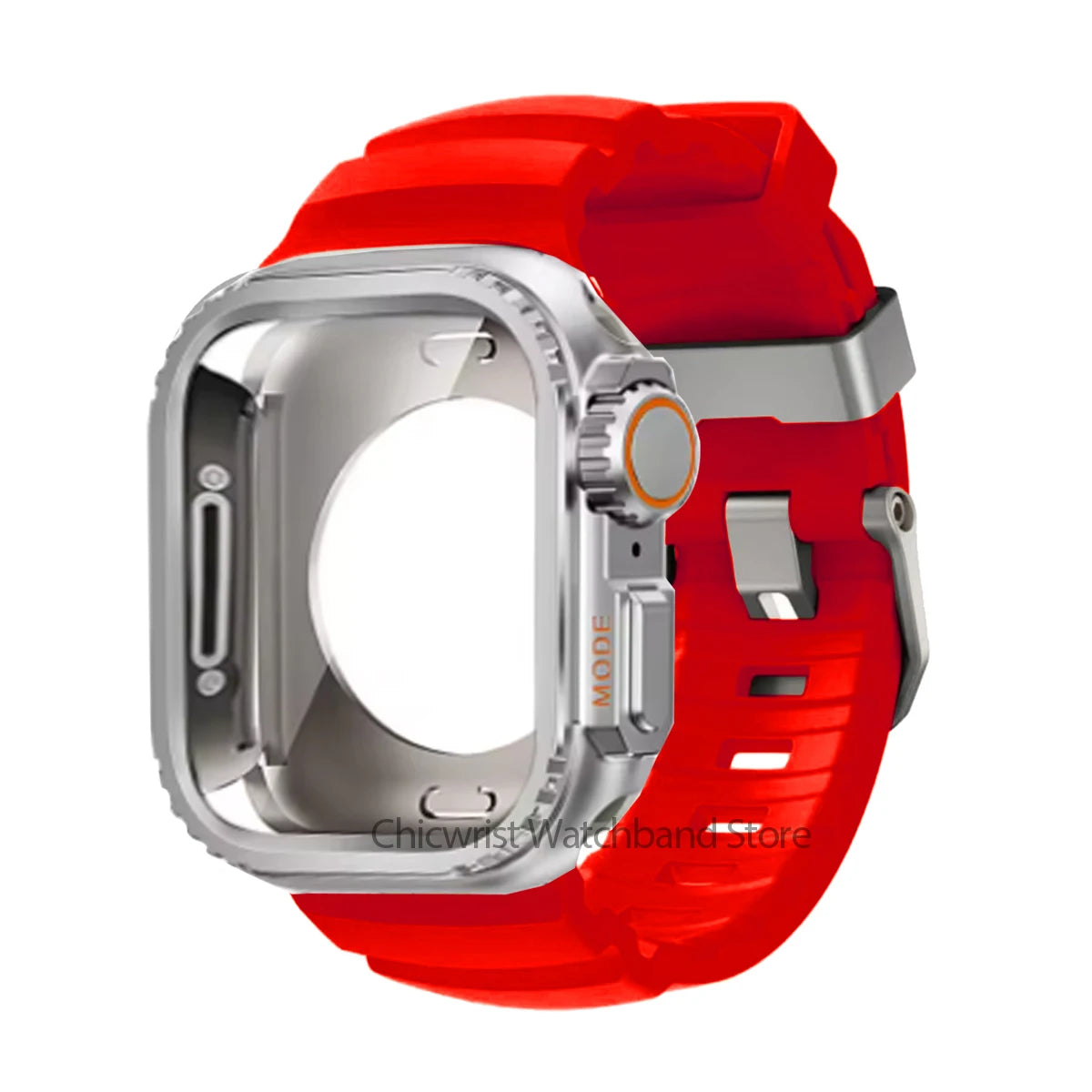 Silicone Strap+Metal Case For iWatch Ultra2 For Apple Watch 10/9/8/1/2/3/4/5/6/7 Sports Bracelet Band 46mm 49mm 45mm 44mm 42mm