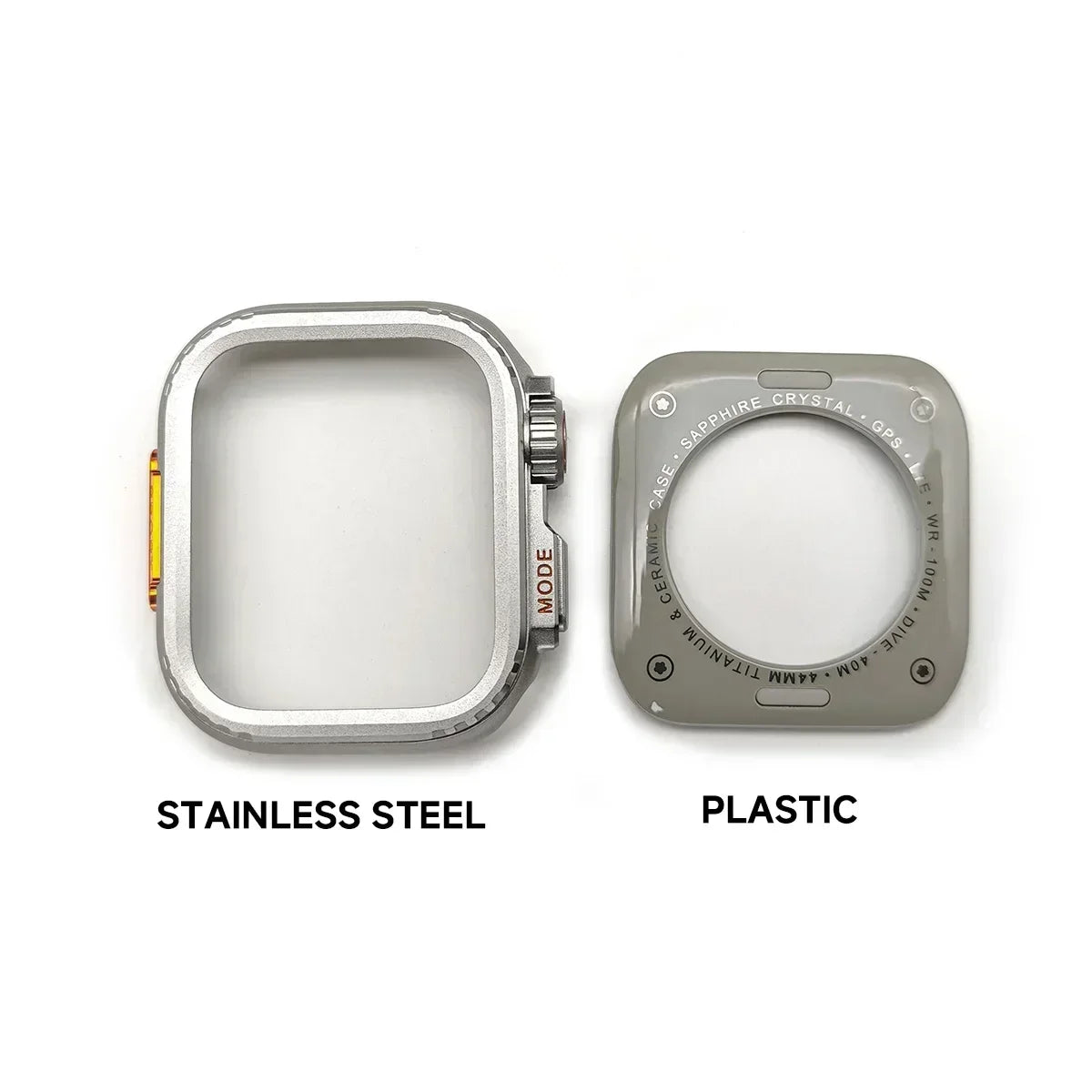 Silicone Strap+Metal Case For iWatch Ultra2 For Apple Watch 10/9/8/1/2/3/4/5/6/7 Sports Bracelet Band 46mm 49mm 45mm 44mm 42mm