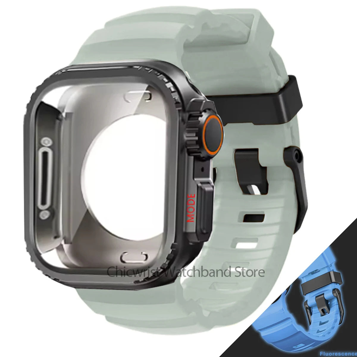 Silicone Strap+Metal Case For iWatch Ultra2 For Apple Watch 10/9/8/1/2/3/4/5/6/7 Sports Bracelet Band 46mm 49mm 45mm 44mm 42mm