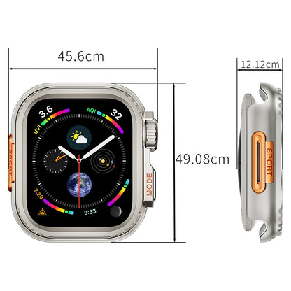 Silicone Strap+Metal Case For iWatch Ultra2 For Apple Watch 10/9/8/1/2/3/4/5/6/7 Sports Bracelet Band 46mm 49mm 45mm 44mm 42mm
