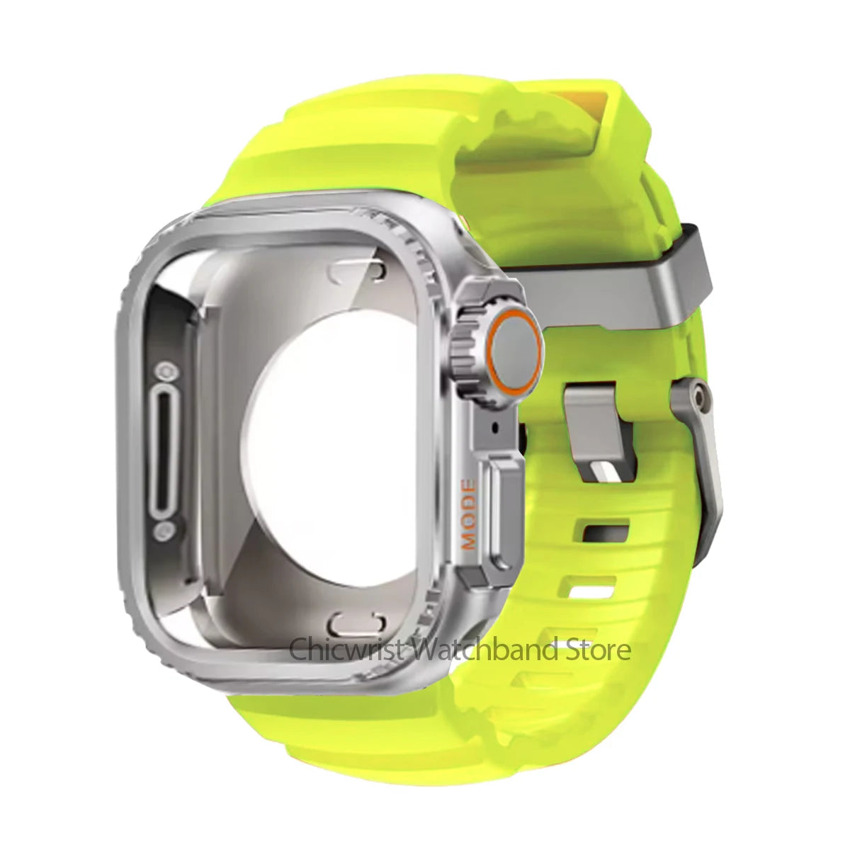 Silicone Strap+Metal Case For iWatch Ultra2 For Apple Watch 10/9/8/1/2/3/4/5/6/7 Sports Bracelet Band 46mm 49mm 45mm 44mm 42mm