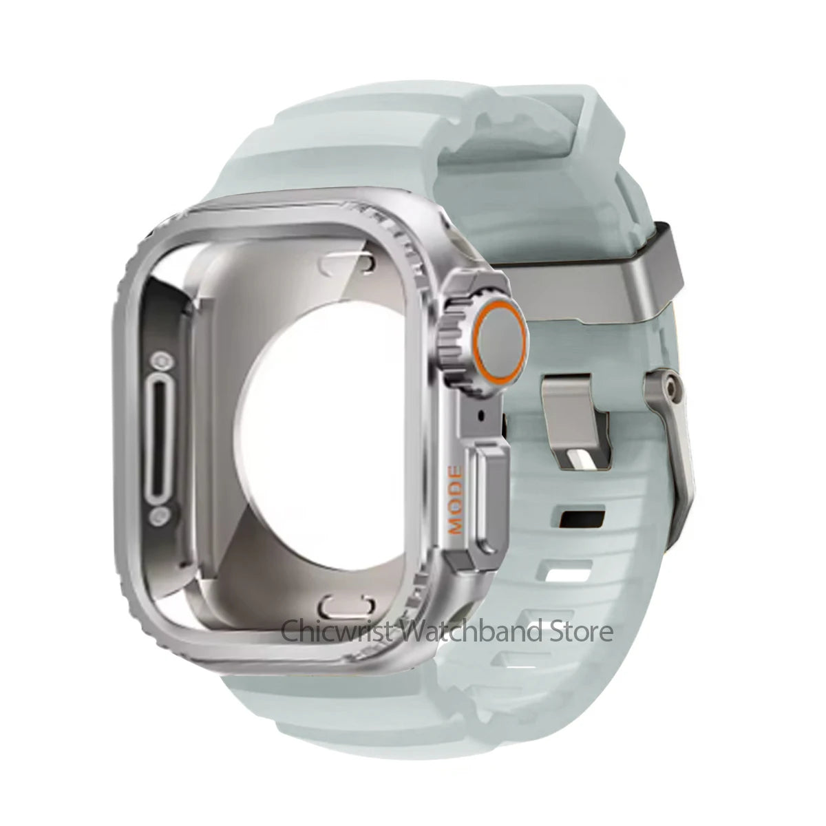 Silicone Strap+Metal Case For iWatch Ultra2 For Apple Watch 10/9/8/1/2/3/4/5/6/7 Sports Bracelet Band 46mm 49mm 45mm 44mm 42mm