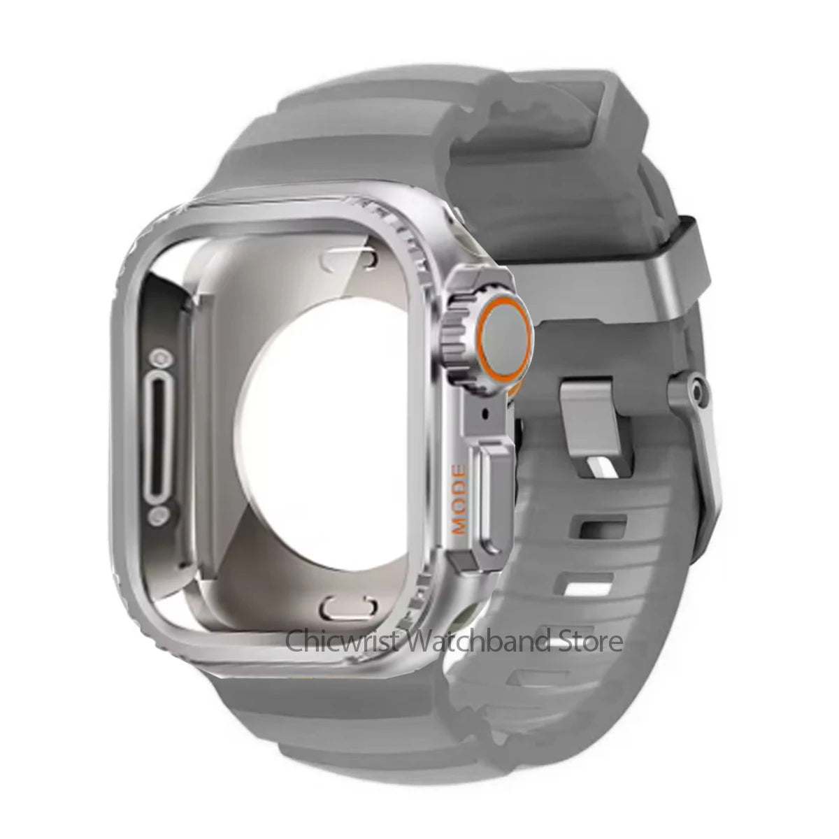 Silicone Strap+Metal Case For iWatch Ultra2 For Apple Watch 10/9/8/1/2/3/4/5/6/7 Sports Bracelet Band 46mm 49mm 45mm 44mm 42mm