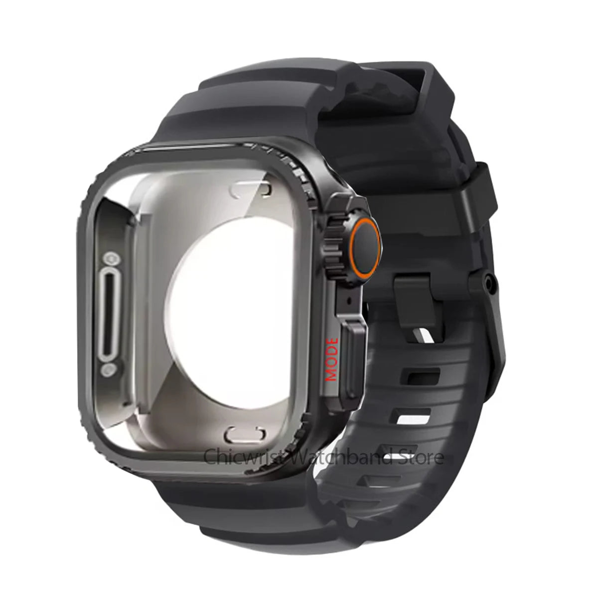 Silicone Strap+Metal Case For iWatch Ultra2 For Apple Watch 10/9/8/1/2/3/4/5/6/7 Sports Bracelet Band 46mm 49mm 45mm 44mm 42mm