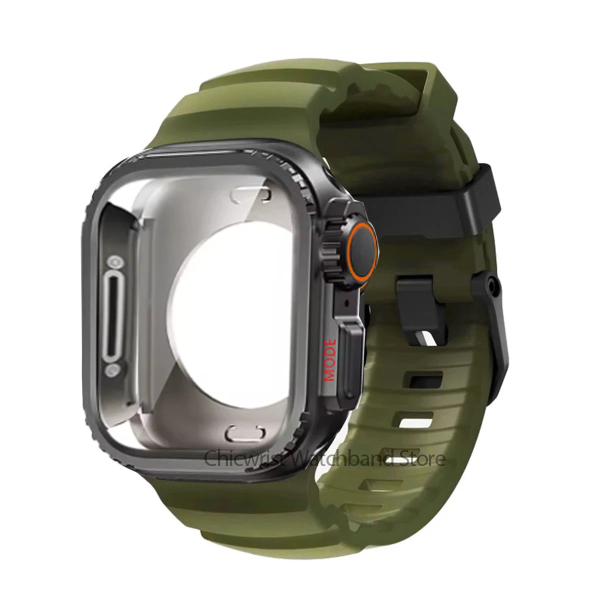 Silicone Strap+Metal Case For iWatch Ultra2 For Apple Watch 10/9/8/1/2/3/4/5/6/7 Sports Bracelet Band 46mm 49mm 45mm 44mm 42mm