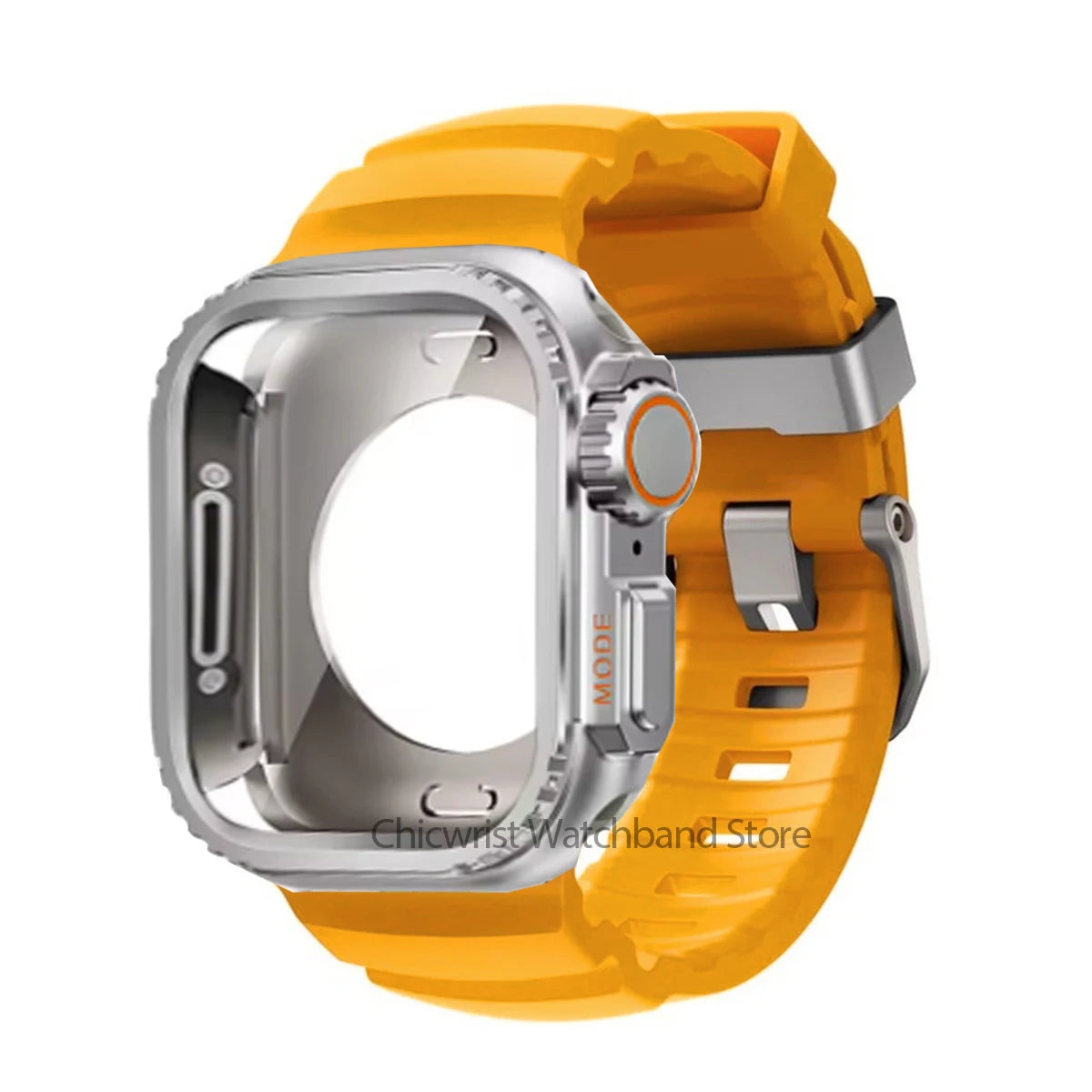 Silicone Strap+Metal Case For iWatch Ultra2 For Apple Watch 10/9/8/1/2/3/4/5/6/7 Sports Bracelet Band 46mm 49mm 45mm 44mm 42mm