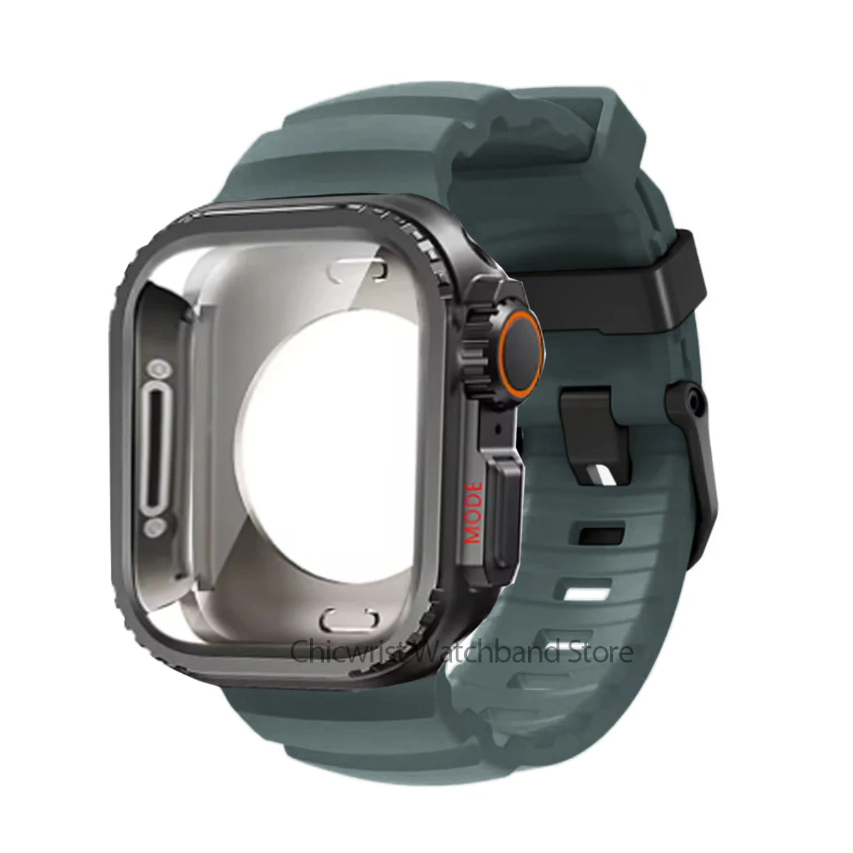 Silicone Strap+Metal Case For iWatch Ultra2 For Apple Watch 10/9/8/1/2/3/4/5/6/7 Sports Bracelet Band 46mm 49mm 45mm 44mm 42mm