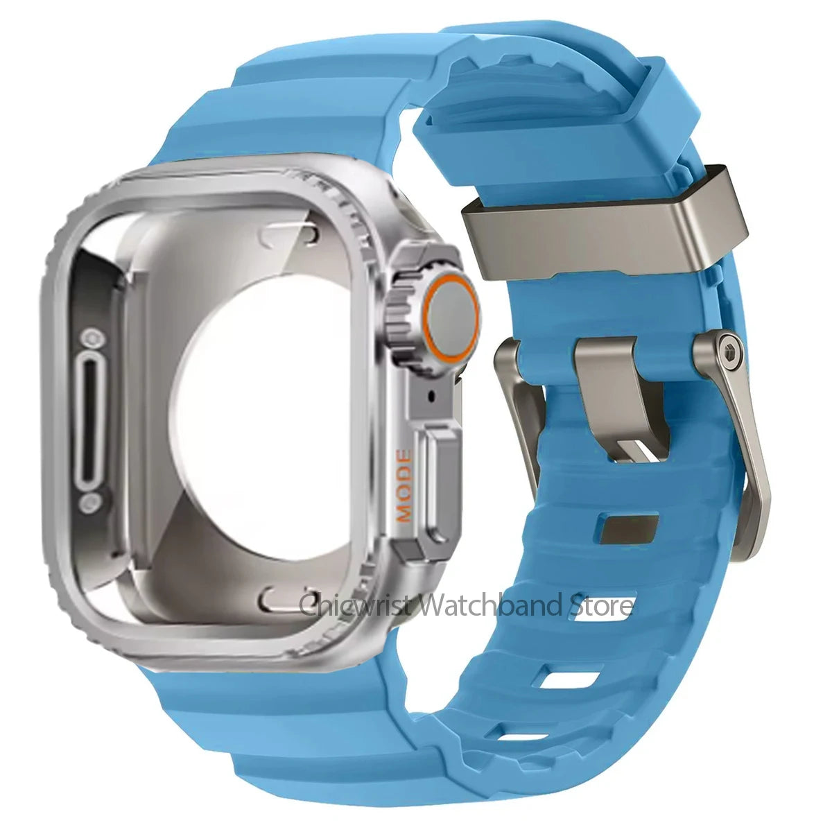 Silicone Strap+Metal Case For iWatch Ultra2 For Apple Watch 10/9/8/1/2/3/4/5/6/7 Sports Bracelet Band 46mm 49mm 45mm 44mm 42mm