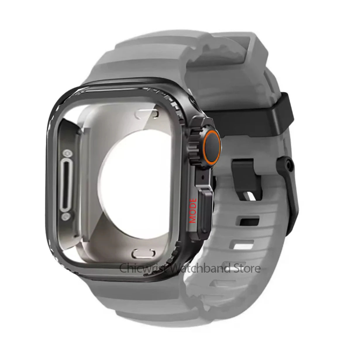 Silicone Strap+Metal Case For iWatch Ultra2 For Apple Watch 10/9/8/1/2/3/4/5/6/7 Sports Bracelet Band 46mm 49mm 45mm 44mm 42mm