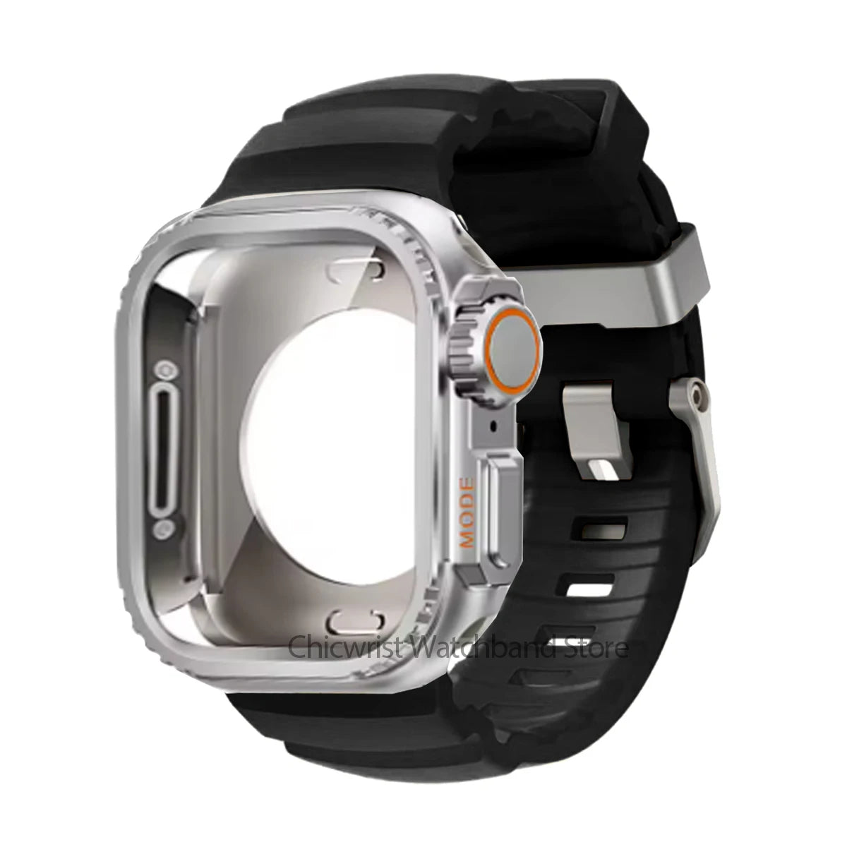 Silicone Strap+Metal Case For iWatch Ultra2 For Apple Watch 10/9/8/1/2/3/4/5/6/7 Sports Bracelet Band 46mm 49mm 45mm 44mm 42mm