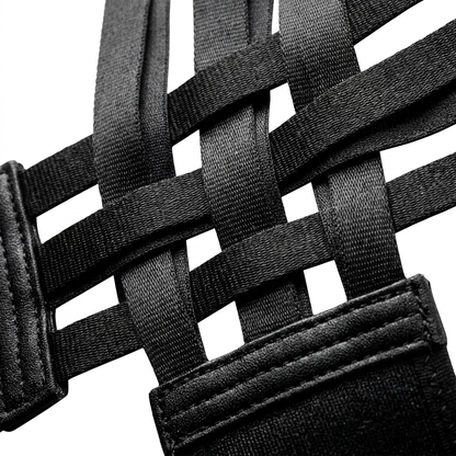 StandTall Rugbrace - detail gevlochten kruis