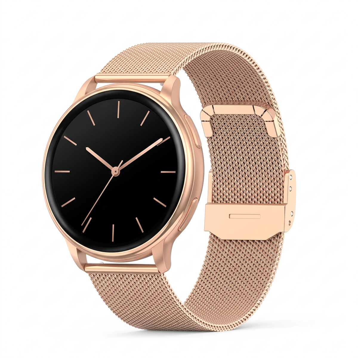 Auréa SmartWatch in rosé goud met milanese mesh band