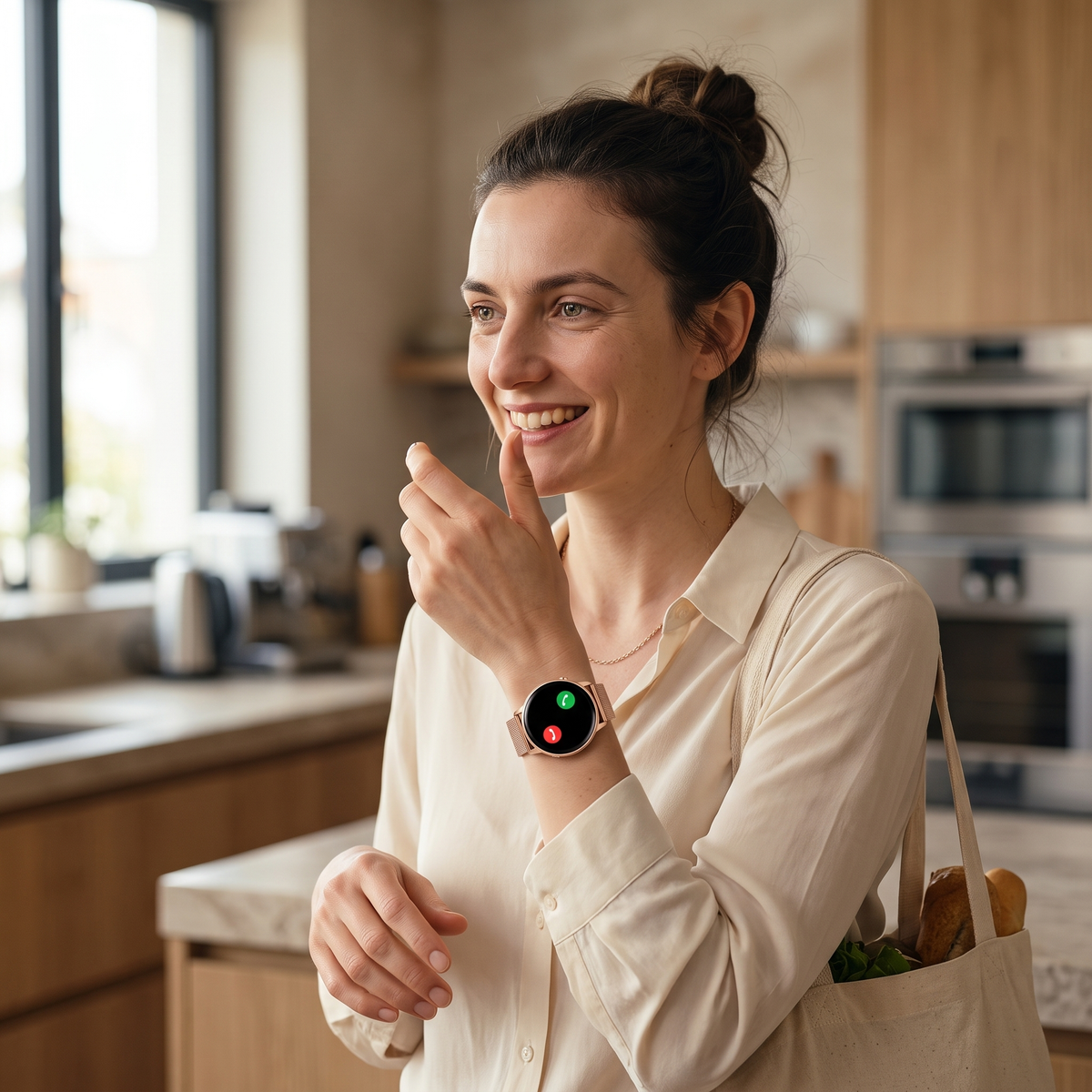 Een gesprek aannemen vanaf je pols via bluetooth