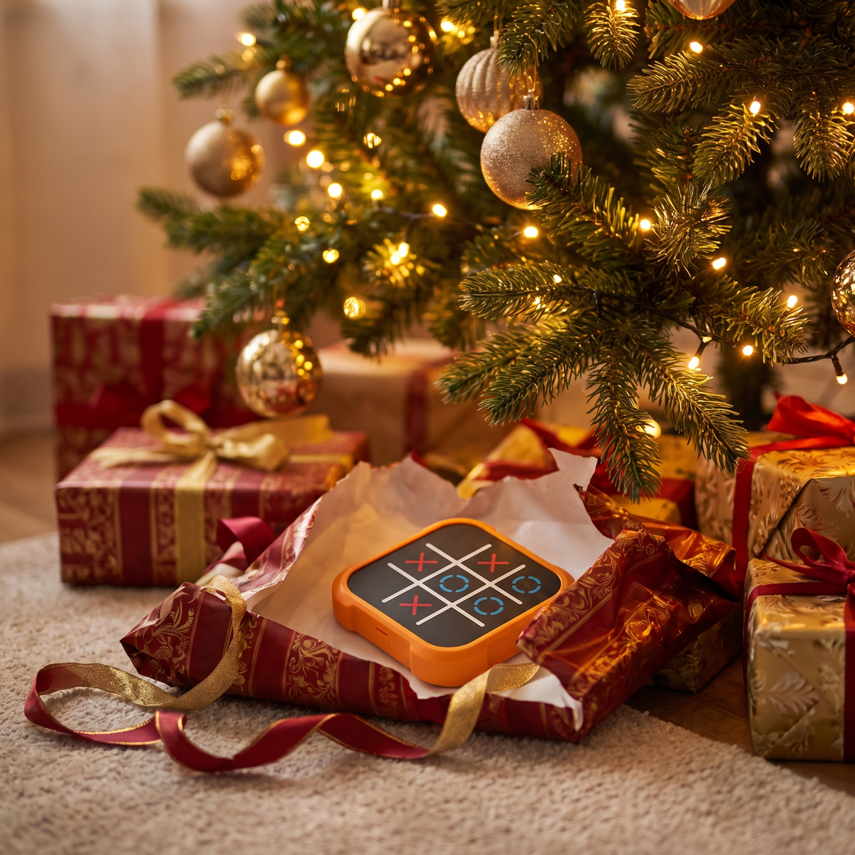 Cadeau onder de kerstboom